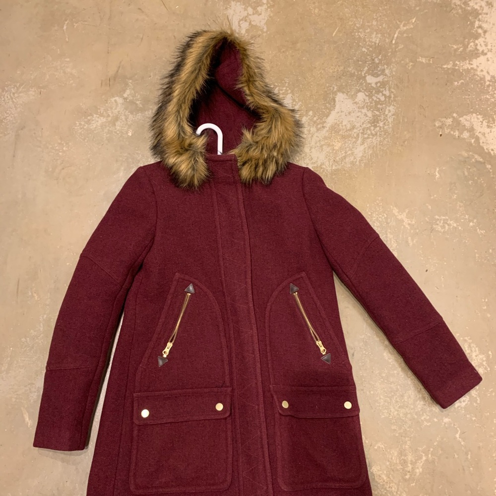 J.Crew Chateau Parka in Heather Fire Red